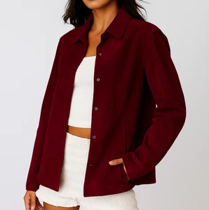 Womens Real Leather Long Coat Maroon Jacket - Genuine Leather Jacket for Womens - Picture 1 of 4