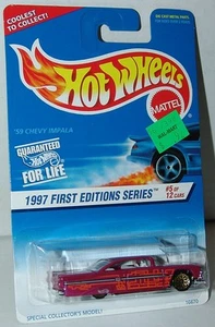 Chevy Impala #517 1997 primeras ediciones 5 de 12 '59 Hot Wheels - ruedas con cordones sin usar - Imagen 1 de 1