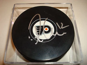 Michael Raffl Signed Philadelphia Flyers Hockey Puck Autographed a - Picture 1 of 1