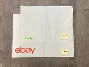 100 sobres de polietileno marca eBay 2 tamaños 12x15 y 10x12 ENVÍO GRATUITO - Imagen 1 de 3