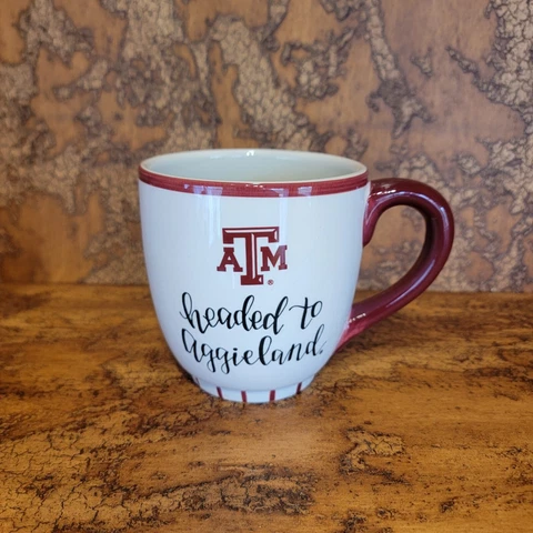 Texas A&M Aggies Coffee Mug Headed to Aggieland Glory Haus Kalyn Dunks Cover