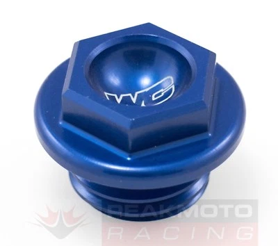 Plugue de enchimento de óleo azul Works Connection 24-071 Honda CRF150F CRF250R CRF450R - Imagem 1 de 4
