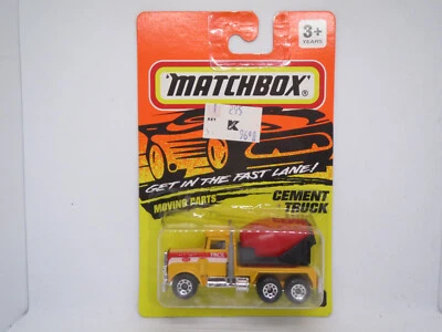Matchbox 1993 Peterbilt Cement Truck red PACE #19/75 Superfast Vintage US Card - Image 1 of 4