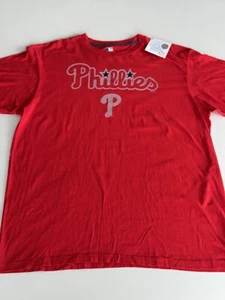 Philadelphia Phillies XL Red T-Shirt - MLB Genuine Merchandise NWT 2017 Tee - Picture 1 of 7