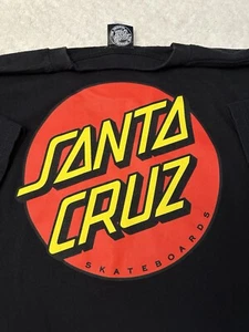 T-shirt vintage anni 2000 Y2K Santa Cruz skateboard punto rosso streetwear art, XL NUOVA - Foto 1 di 13