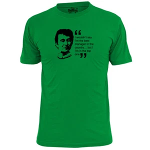 Camiseta de fútbol americano de cita divertida para hombre Brian Clough top uno - Imagen 1 de 3
