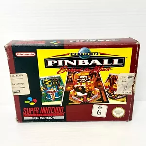 Super Pinball + Box, Manual - Nintendo SNES - Tested & Working! Free Postage! - Picture 1 of 8