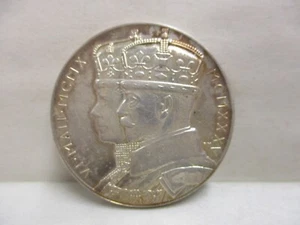 1935 Great Britain UK King George V Queen Mary Silver Jubilee .925 Silver Medal - Picture 1 of 7