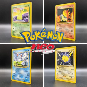 Pokemon "Neo Genesis" Große Auswahl an Common und Uncommon Einzelkarten - Bild 1 von 203