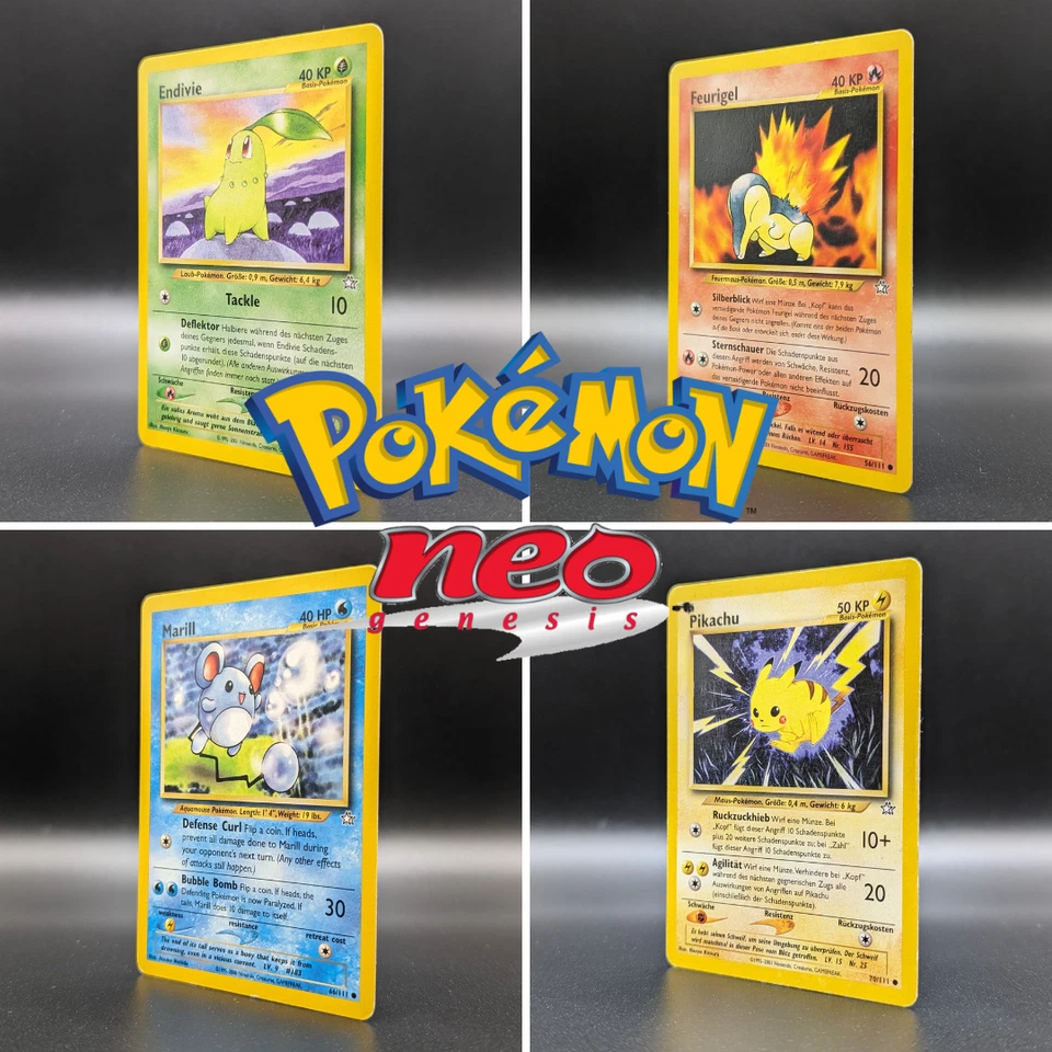 Pokemon "Neo Genesis" Große Auswahl an Common und Uncommon Einzelkarten - Bild 1 von 1