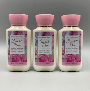 Bath & Body Works Sweet Pea Shea Butter Lotion S/3 Travel Mini #895V1 - Picture 1 of 1