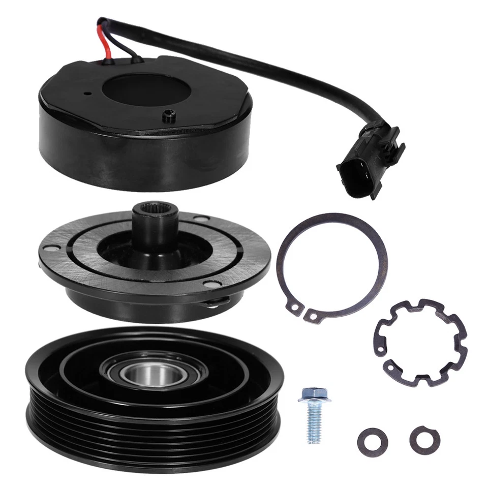 2000 - 2006  Jeep TJ 6 CYL 4.0L AC A/C Compressor Clutch Kit PULLEY COIL PLATE - Image 1 of 1