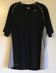 Nike Dri Fit Shirt Mens XL Tee Gray Reflective Strip - Picture 1 of 3