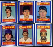 Rickey Henderson #9 1987 Burger King All Pro