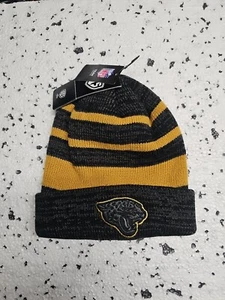 NFL Jacksonville Jaguars Línea Negra OTS Puño Tejido Sombrero Gorro OSFA - Imagen 1 de 1