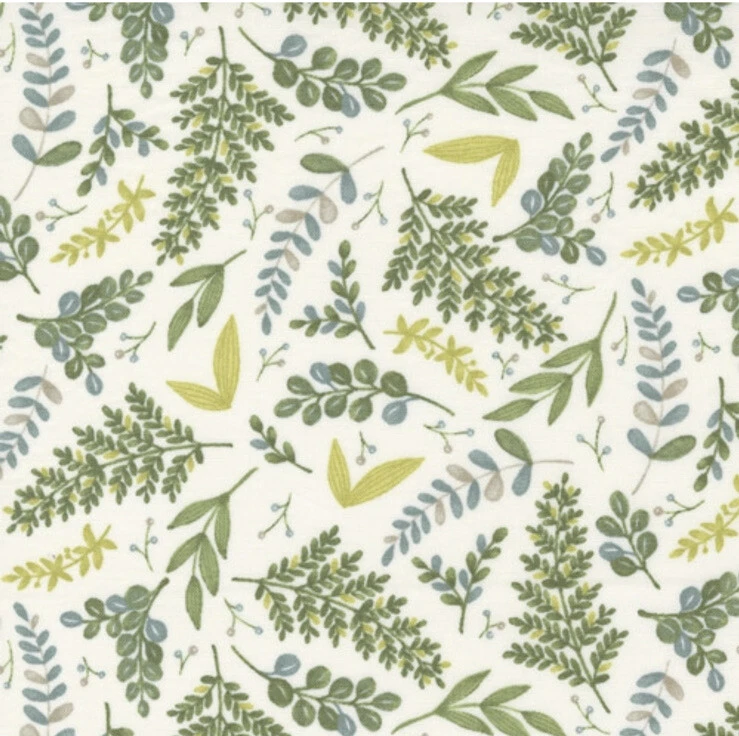 Fat Quarter Moda Happiness Blooms By Deb Strain Leaf Floral Leaves 100% Cotton - Image 1 of 1