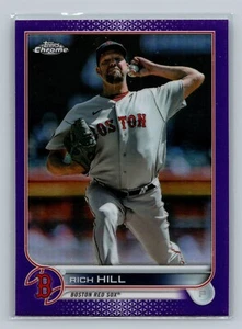 2022 Topps Chrome PURPLE Rich Hill #USC184 - Boston Red Sox - Picture 1 of 2