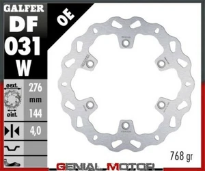 Galfer Front Brake Disc Wave Fixed 276X4m Honda XL 600V Transalp 1987>1990 - Picture 1 of 1