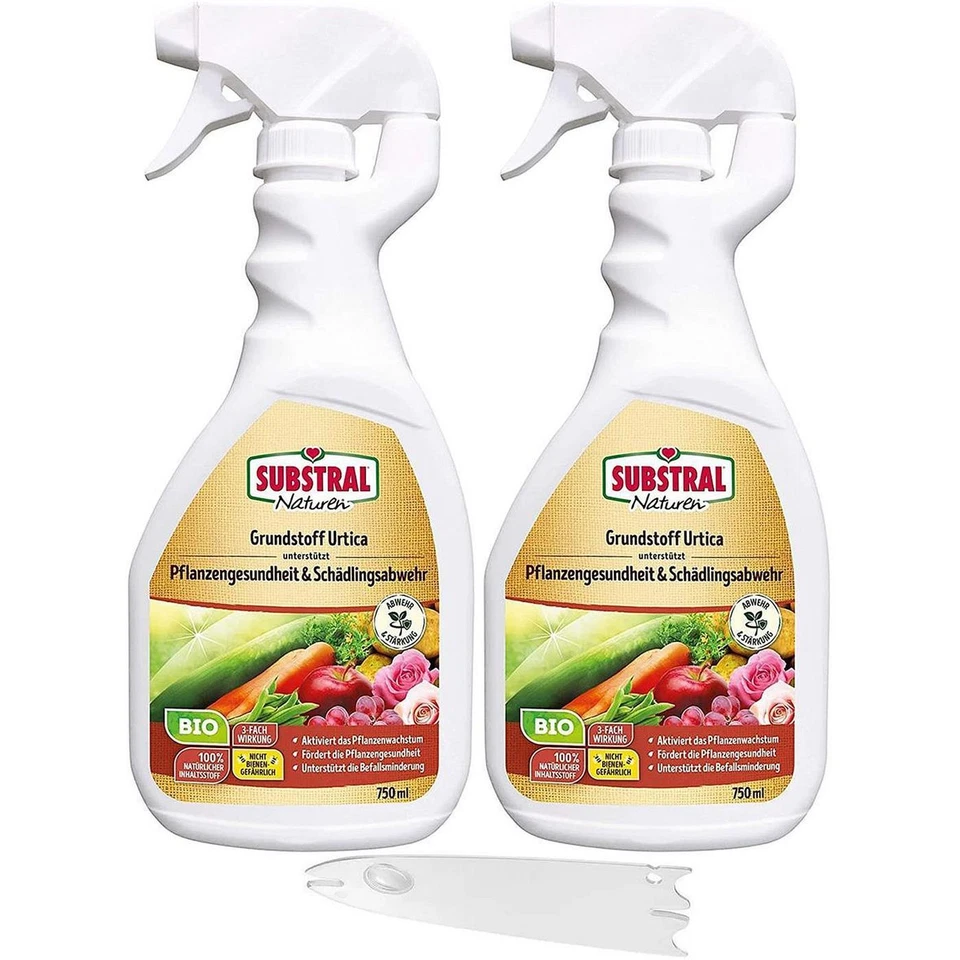 Substral Naturen Grundstoff Urtica 2x 750 ml plus Zeckenzange mit Lupe - Bild 1 von 1