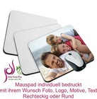 Mauspad Mausepad individuell bedruckt mit ihrem Wunsch Foto Logo Motive Text Neu
