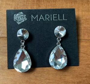 Mariell Cubic Zirconia Bridal Earrings. Make A Bold, But Classic Statement!!