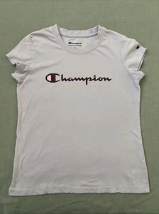 Champion Light Lavender Purple Girls T-Shirt Size L Casual Short Sleeve Shirt - Picture 1 of 8