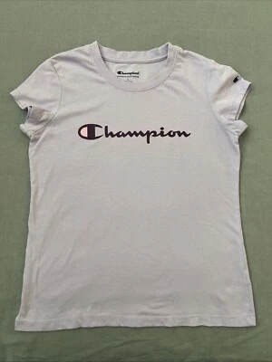 Camiseta Champion Light Lavanda Púrpura Niñas Talla L Camisa Informal Manga Corta Foto 1 de 4