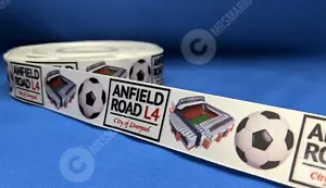 Anfield Road sign Liverpool football style satin cake/craft ribbon @ MrsMario's - Picture 1 of 1