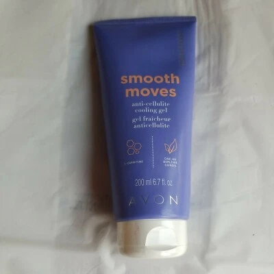 AVON SMOOTH MOVES ANTI-CELLULITE COOLING GEL L-CARNITINE 6.7 FL OZ NAKEDPROOF - Image 1 of 3