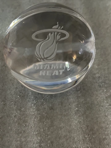 Miami Heat Paperweight Glass Cover