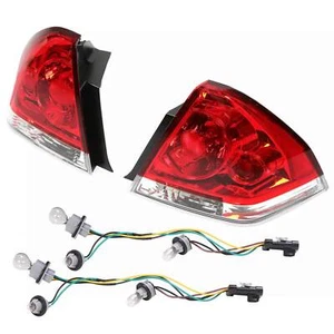 Pair Tail Lights Brake Lamps Replacement W/ bulbs For Chevy Impala 2006-2013 - Picture 1 of 23