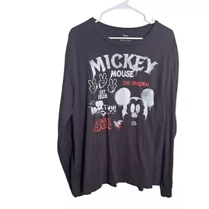 Disney Mickey Mouse Halloween Shirt Herren 2XL grau langarm - Bild 1 von 7