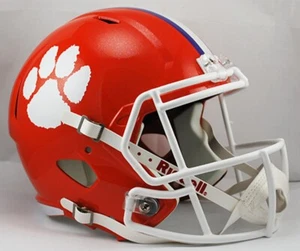 *SALE* CLEMSON TIGERS FULL SIZE SPEED REPLICA NCAA FOOTBALL HELM RIDDELL! - Bild 1 von 1