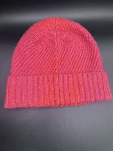 Universal Thread By Target Beanie Mütze rot weich Polyester Baumwolle weinrot gerippt - Bild 1 von 5