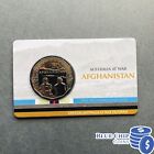 2016 UNC 50c AUSTRALIA AT WAR: AFGHANISTAN WAR COIN ON CARD