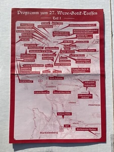 Wave Gotik Treffen Festival 2018 Day One Calendar Leipzig Germany gothic concert - Picture 1 of 5