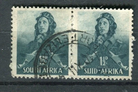 South Africa SG90 KGVI 1941-46 war effort 1.5d myrtle-green used - Image 1 of 1