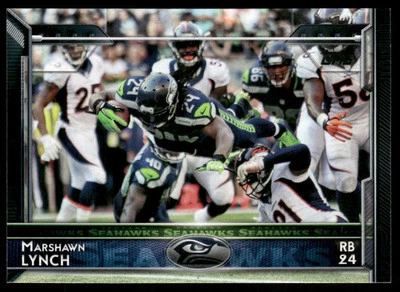 Marshawn Lynch 2015 Topps Super Bowl 50 #206 Seattle Seahawks - Image 1 of 2