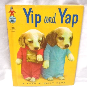 Vtg YIP and YAP 8690 ~ Ruth Dixon ~ 1958 REAL LIVE Rand McNally Tip-Top Elf HC - Imagen 1 de 3