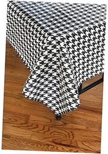  Houndstooth Table Cover (54" x 108"). Water and Tear 108" x 54" (Rectangular) - Picture 1 of 7