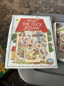 USBORNE FIND THE DUCK JIGSAW Puzzle 24 Piece Complete Set - Picture 1 of 2