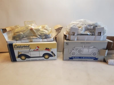 Vintage Diecast Eastwood Santa's 1937 Chevy Eastwood Model A Roadster Banks 15 - Image 1 of 4