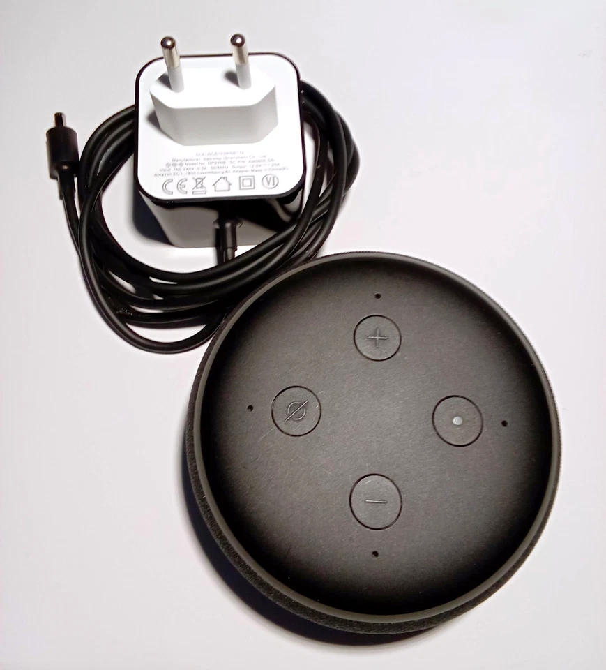 !! Echo Dot (3. Gen.) Intellig. Lautsprecher mit Alexa, Schwarz und Grau - Bild 1 von 3