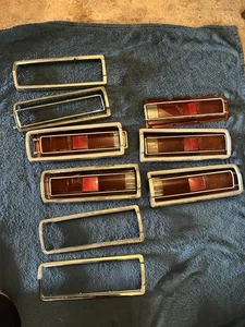 Datsun 510 Tail light lenses Ever Wing bezels rear Right Left Eu specs - Picture 1 of 13