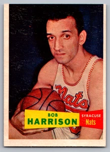 1957-58 TOPPS #63 BOB HARRISON NATIONALS - Picture 1 of 3