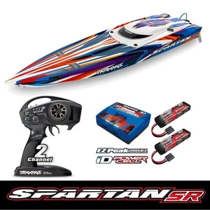 TRAXXAS#TRX103076-4-ORNG SPARTAN SR orange Rennboot +2x 5000 Lipo 3S+Doppellader - Bild 1 von 7