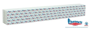 Walthers HO Scale Bennett Lumber Centerbeam Flatcar Wrapped Load 949-3162 - Picture 1 of 1