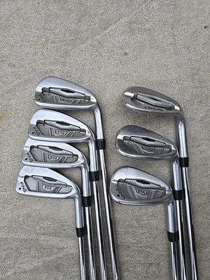 Ping S56 Irons Golf Clubs 4-9 ,WW & WEDGE 54°. STIFF FLEX Shaft . NO 8 MISSING  - Image 1 of 4