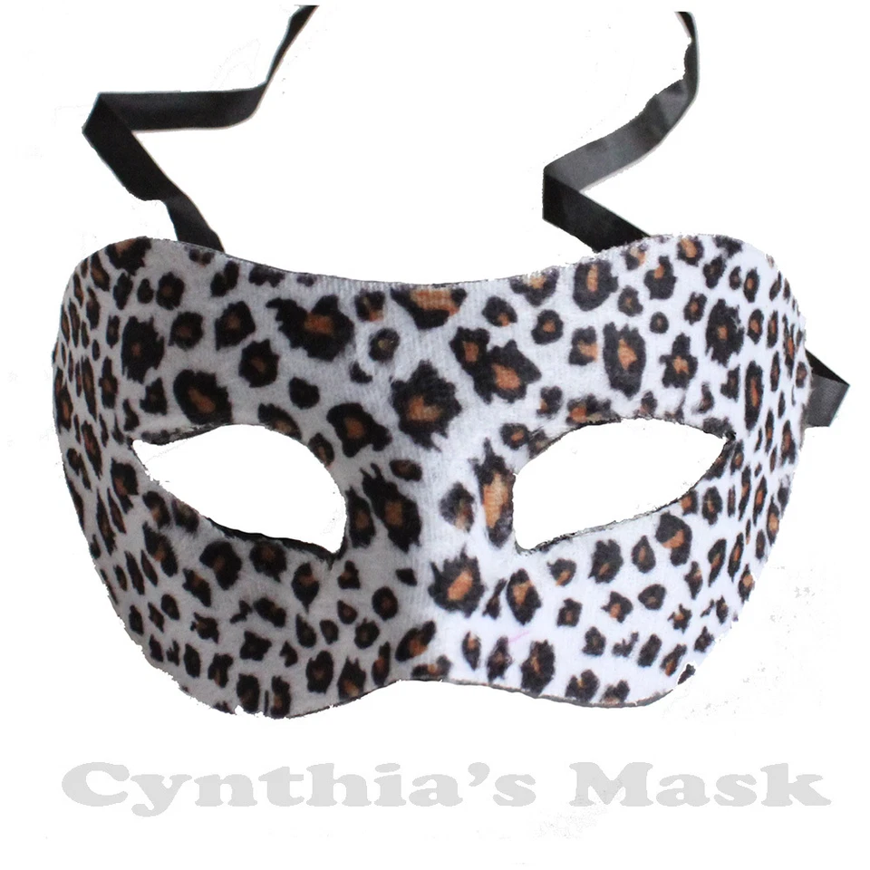 Animal Print Eye Mask Masquerade Leopard Tiger Costume Party Prom Costume - Image 1 of 1