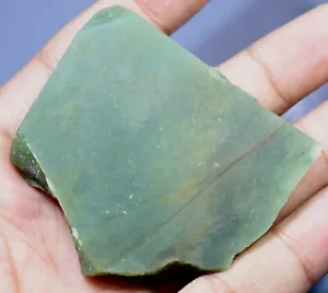 Untreated 225.20 Ct Natural African Jade/Jadeite Fantastic Green AAA+ Slab !!! - Picture 1 of 4